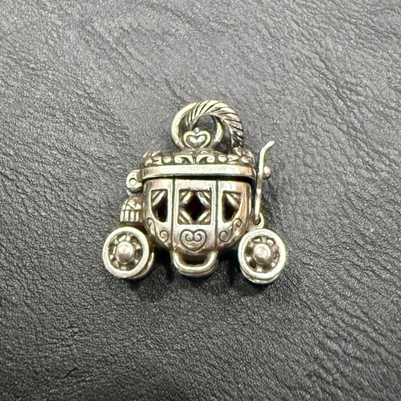 RARE!!! Brighton "CINDERELLA'S COACH" Working Hinge & Latch! Pink Enamel Inside! - Picture 3 of 4